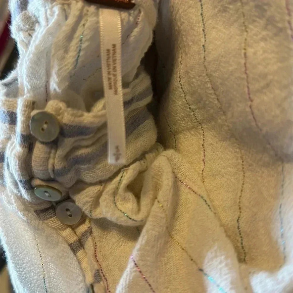 FreePeople Cottagecore Boho Romantic Fairy Whimsigoth Square NeckLace Blouse SzS - Picture 11 of 11